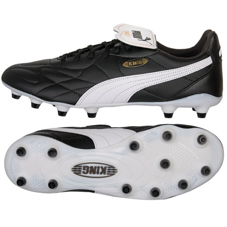 Puma King Top FG/AG M 107348-01 tenisice za nogomet crno crno
