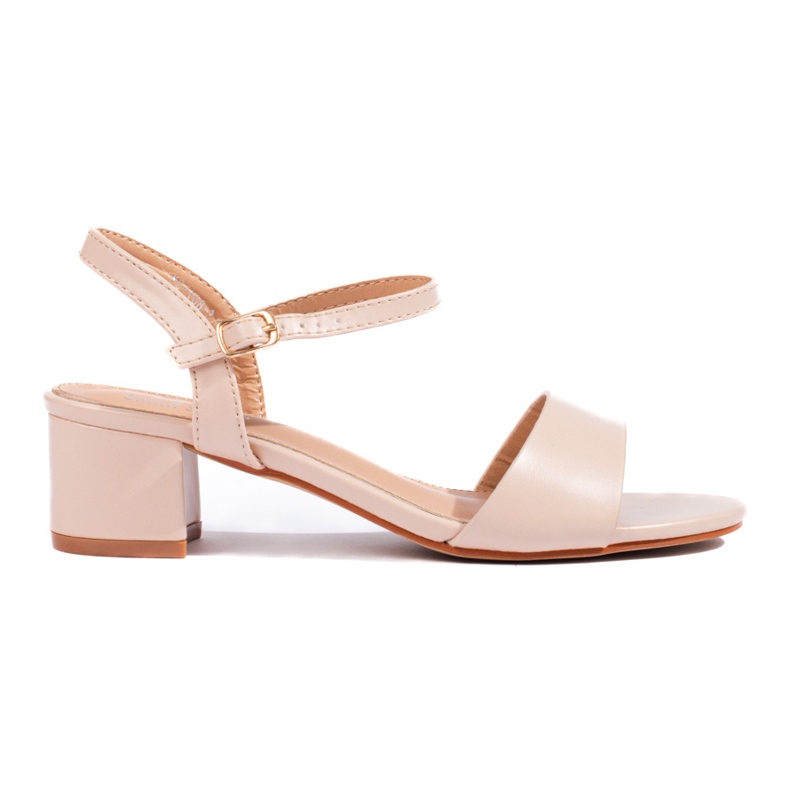 Ženske krem ​​sandale na post Shelovet bež