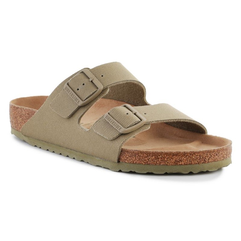 Birkenstock Rivet Logo Vegan Canvas Faded Slajdovi 1023958 zelena