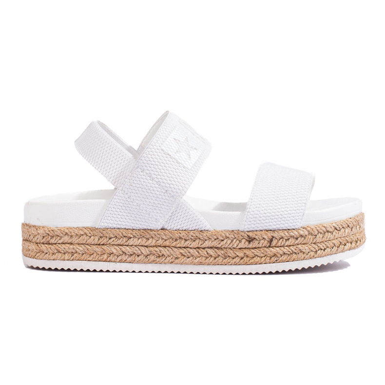 Big Star bijele sandale s platformom LL274857 bijela