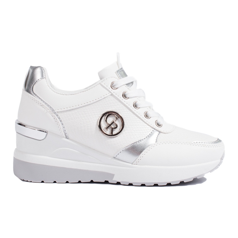 Bijele Shelovet ženske tenisice na wedge bijela