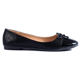 Klasične crne balerinke s Shelovet mašnom crna