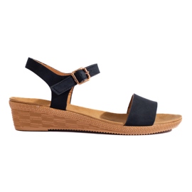 Ženske sandale s platformom crne Shelovet crna