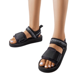 Big Star sandale od crne pjene LL274784 crna