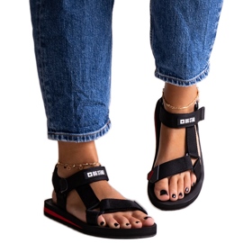 Big Star DD274A282 crne sportske sandale crna