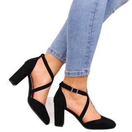 Sandale na post Sergio Leone W SK248A crne crna