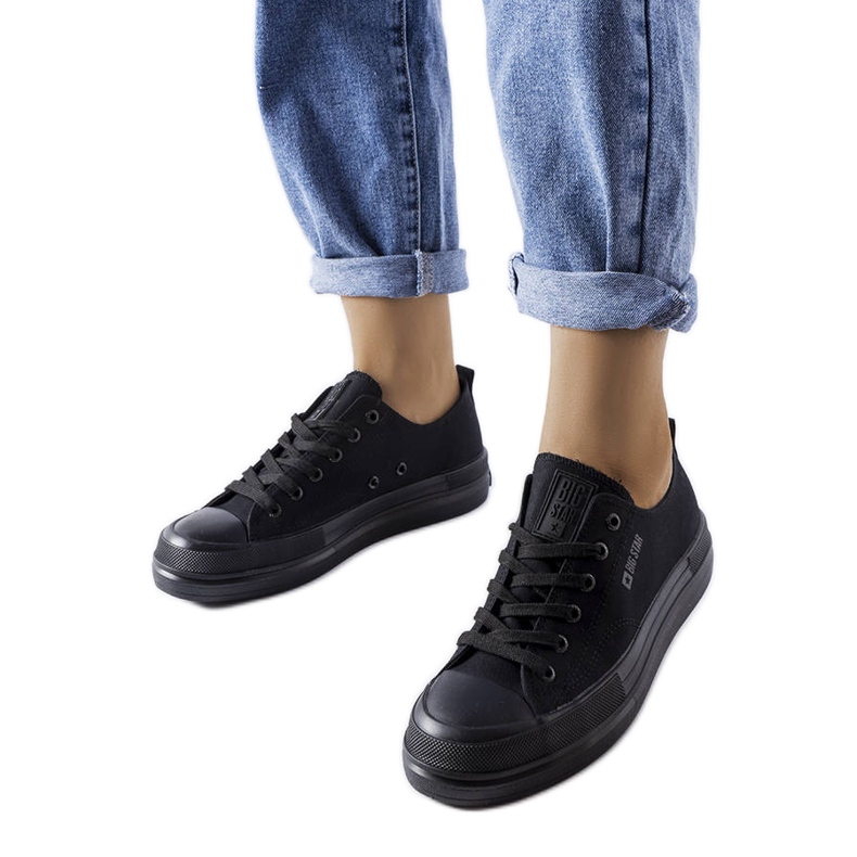 Crne platform tenisice iz Big Star LL274967 crno