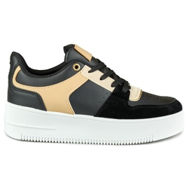 Modne ženske crne sportske cipele crna