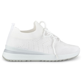 Bijele sportske cipele na wedge bijela