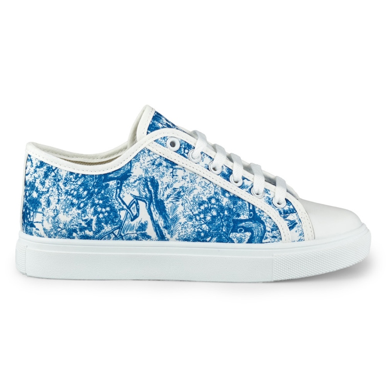 Ženske bijele i plave tenisice plava