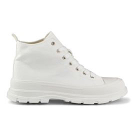 Bijele tenisice iznad gležnja bijela