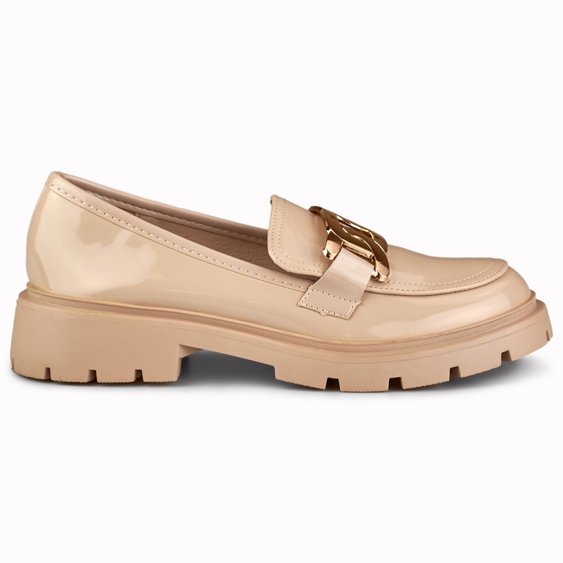 Bež brogovi sa zlatnim ukrasima