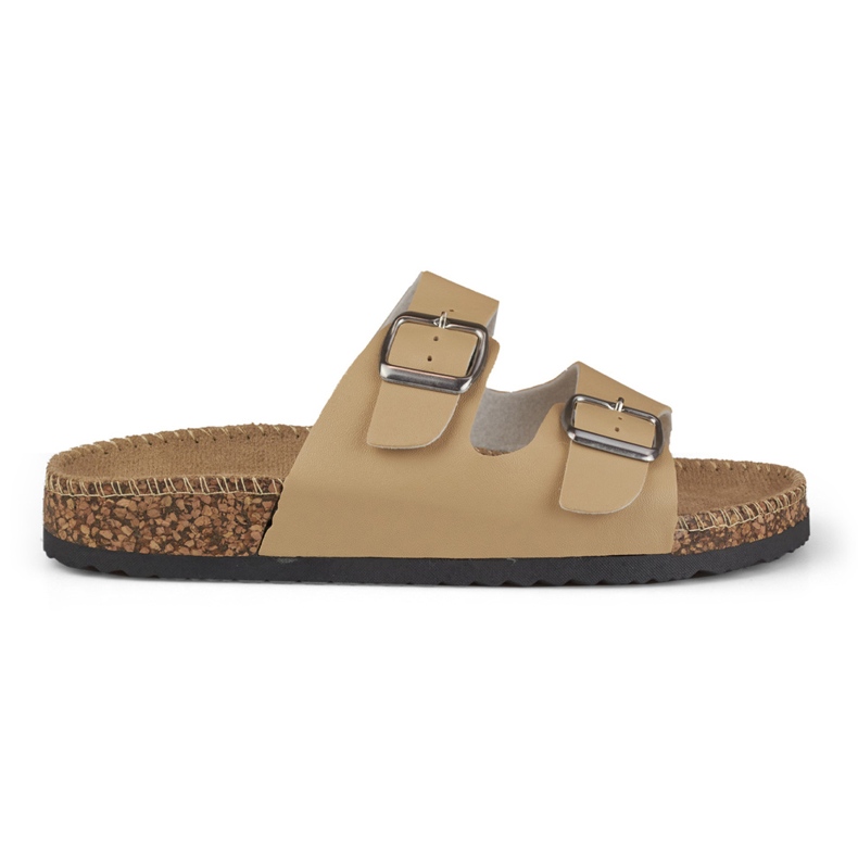 Bež udobne ženske papuče