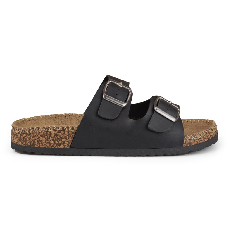 Crne udobne ženske papuče crno