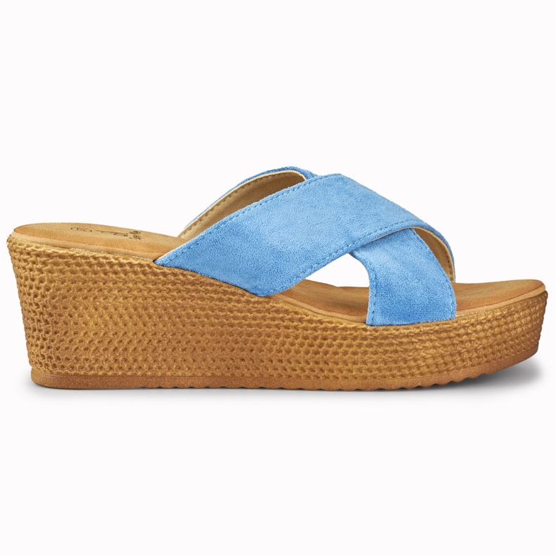 Ženske papuče uz traperice plava