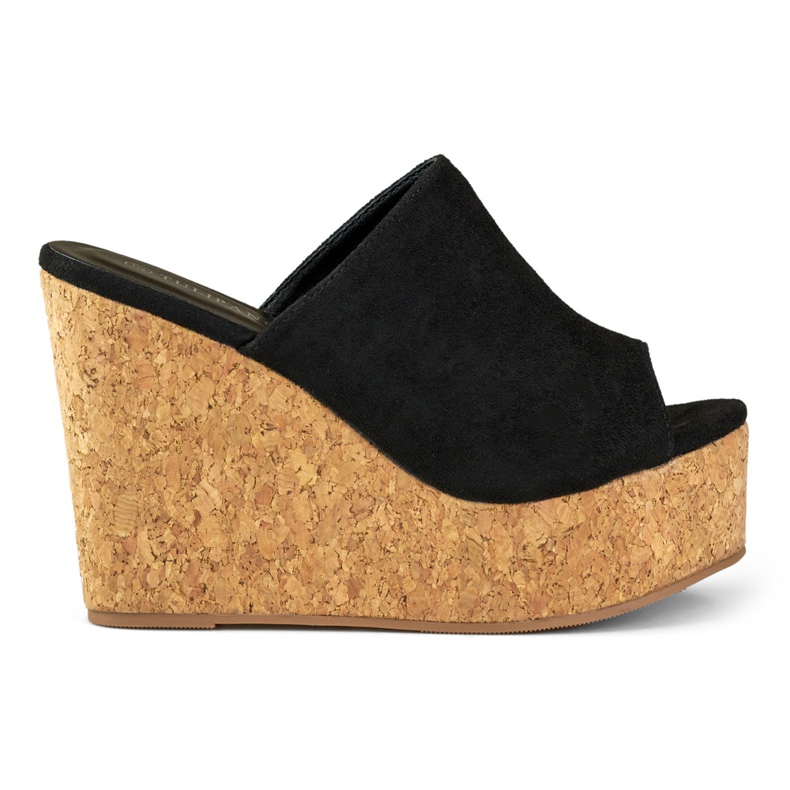 Crne japanke na klinu od pluta crno