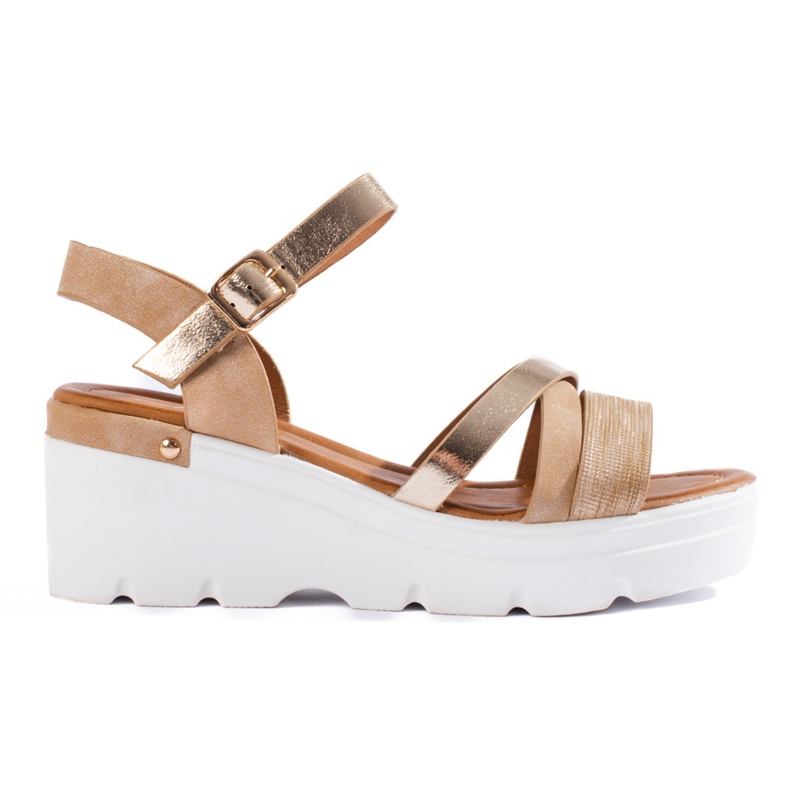 Shelovet bež sandale na klin