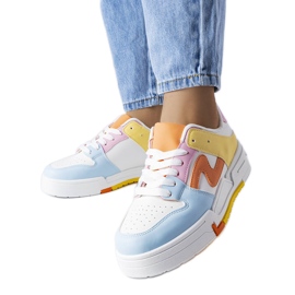 Plavo-žute platform tenisice iz Hartera plava