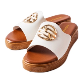 Michelle bijele sandale s platformom bijela