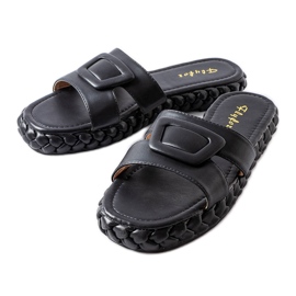 Francesco crne sandale s platformom crna