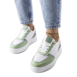 Zelene tenisice na platformi Tooele zelena