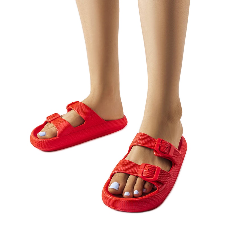 Crvene gumene patike s kopčama iz Padove crvena