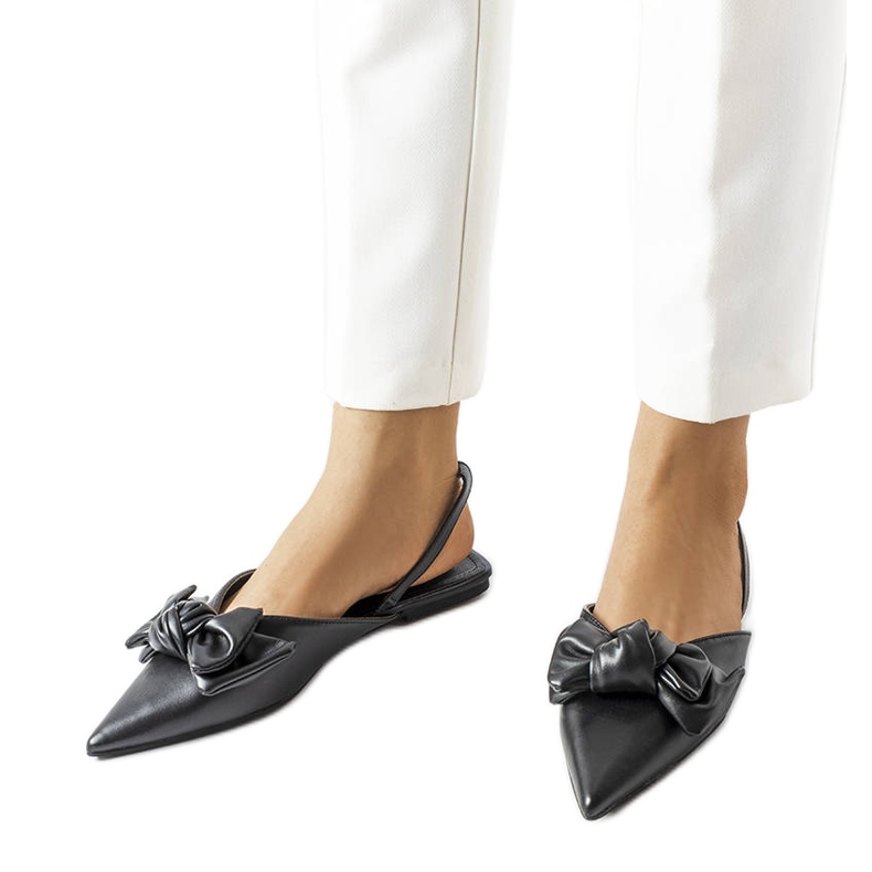 Bonarcado crne balerinke s otvorenom petom crno