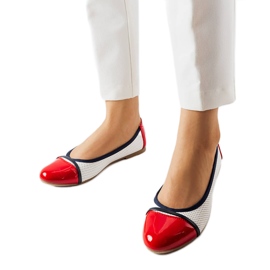 Crveno-bijele balerinke iz Colomba bijela