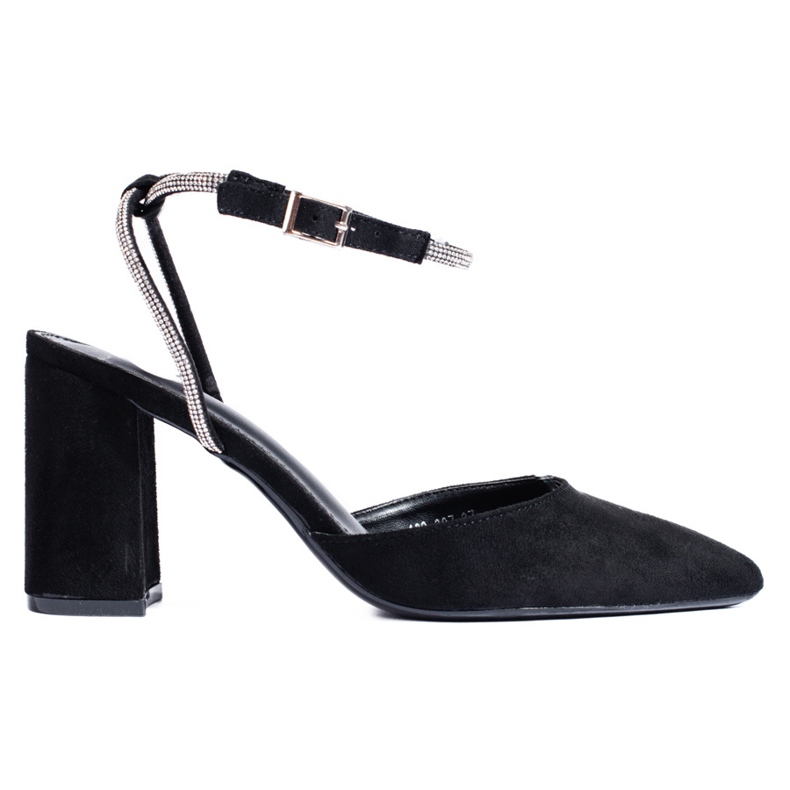 Crne cipele s petom od brušene kože iz Sheloveta crno