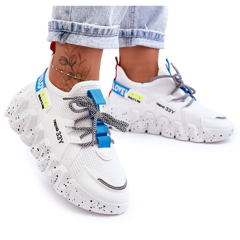 PS1 Moderne slip-on tenisice White Evolution bijela