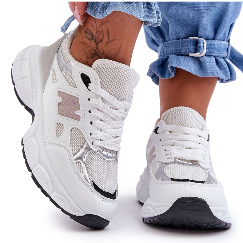 FG2 Modne ženske sportske cipele s mrežicom, bijela Venice