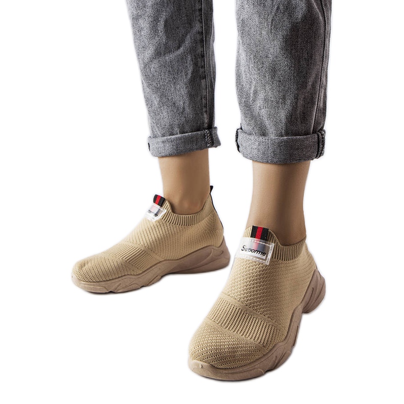 Tamno bež slip-on tenisice marke Greco