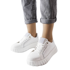 Giuseppe bijele platform tenisice bijela