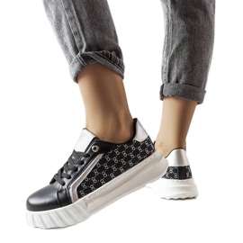 Crne Giuseppe tenisice s platformom crno