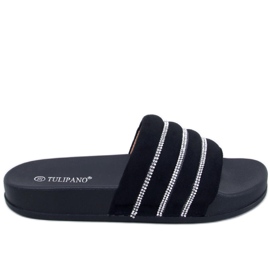 Tobogani s crnim kamenčićima Lynne crna