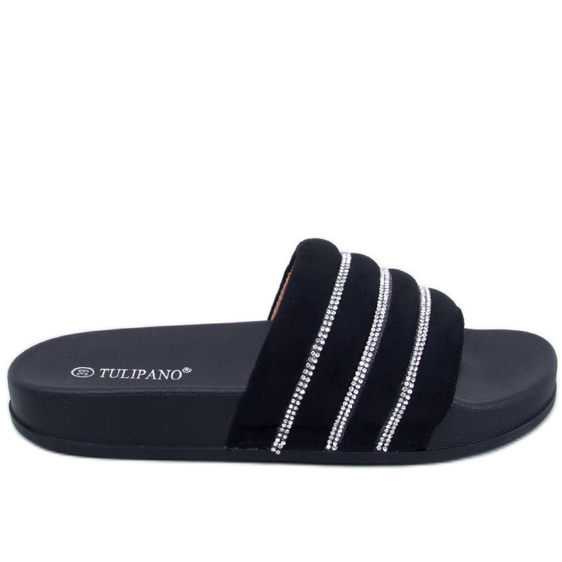 Tobogani s crnim kamenčićima Lynne crno