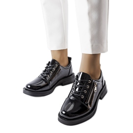 Inna Diamante ženske crne lakirane cipele crna