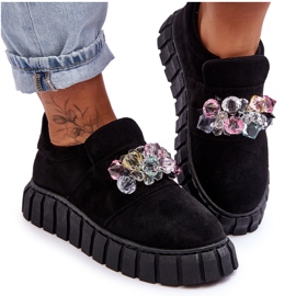 PS1 Moderne natikače s crnim ukrasom Desire crna