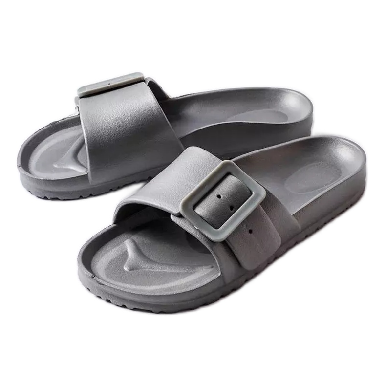 Sive gumene klizače s kopčom iz Nelma siva