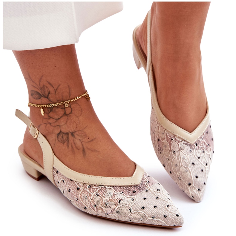 PG1 Ženske balerinke Bež Adore