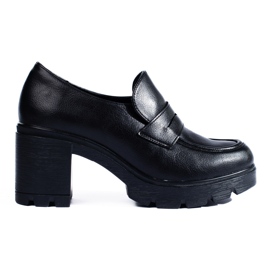 W. Potocki Crne cipele s visokom petom iz Potockog crna