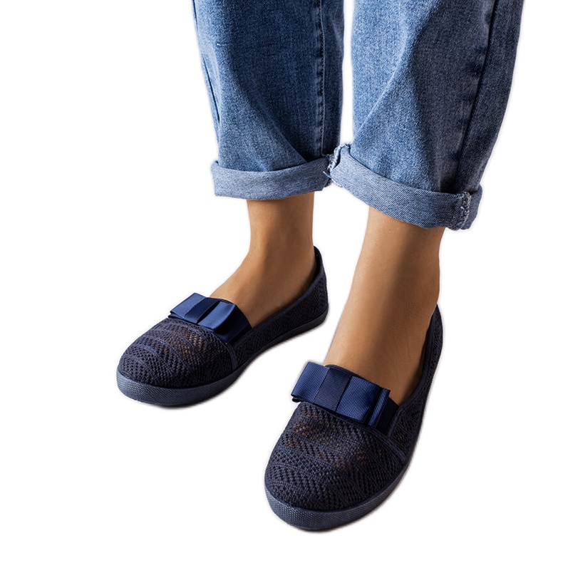 Mornarsko plave ažur tenisice Zorda plava