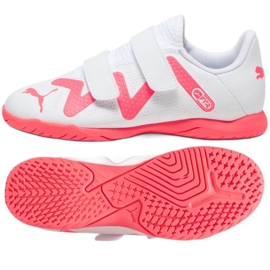 Puma Future Play It V Jr 107395-01 tenisice za nogomet bijela bijela