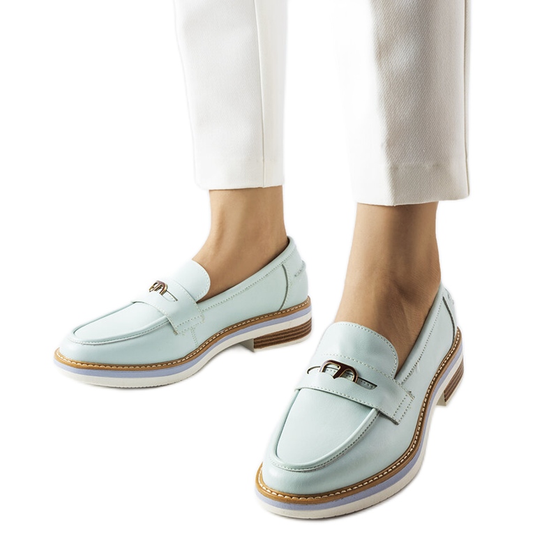 Orlanda mint kožne natikače zelena