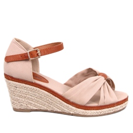 Espadrile sandale na klin od Kristen Beige bež