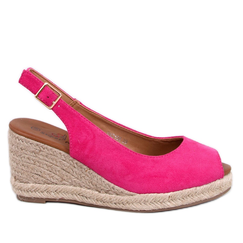 Nevil Fuchsia espadrile s otvorenim prstima ružičasta