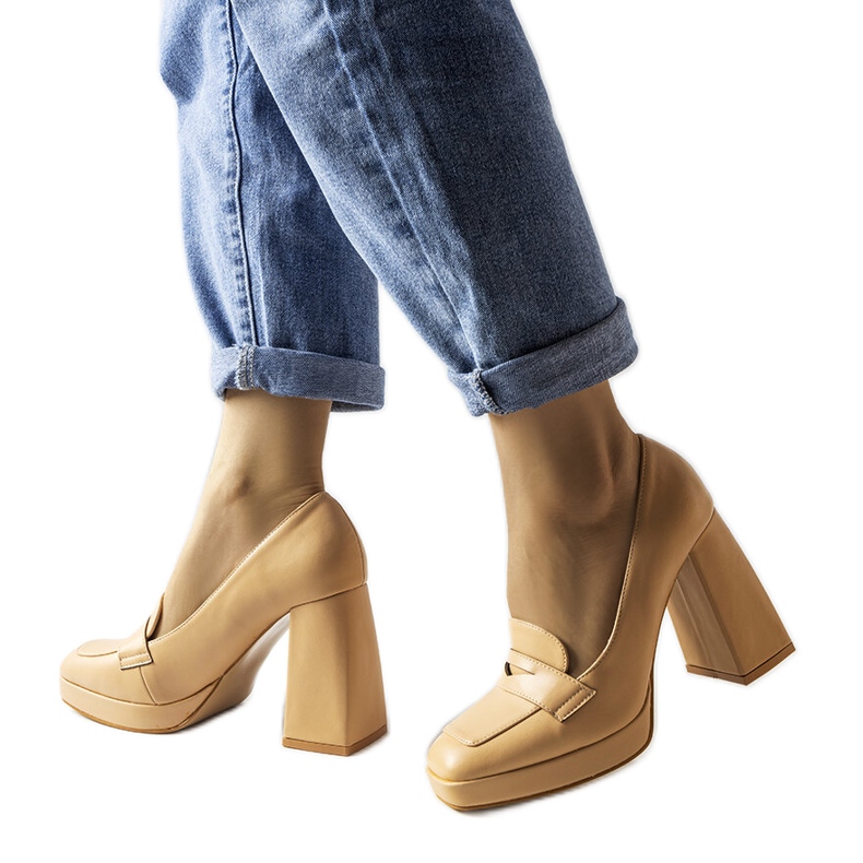 Inès bež cipele s visokom petom