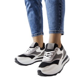 Inna Crno-bijele platform tenisice marke Doirons crna