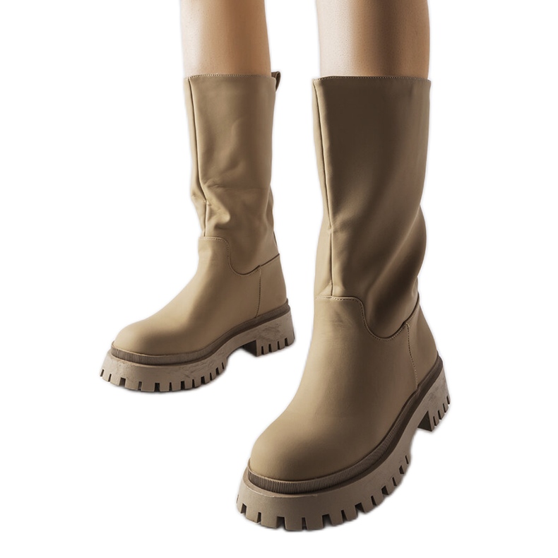 Hollie smeđe mat čizme smeđa