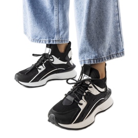 Inna Crno-bijele elegantne tenisice iz Beginsa crna